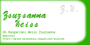 zsuzsanna weiss business card